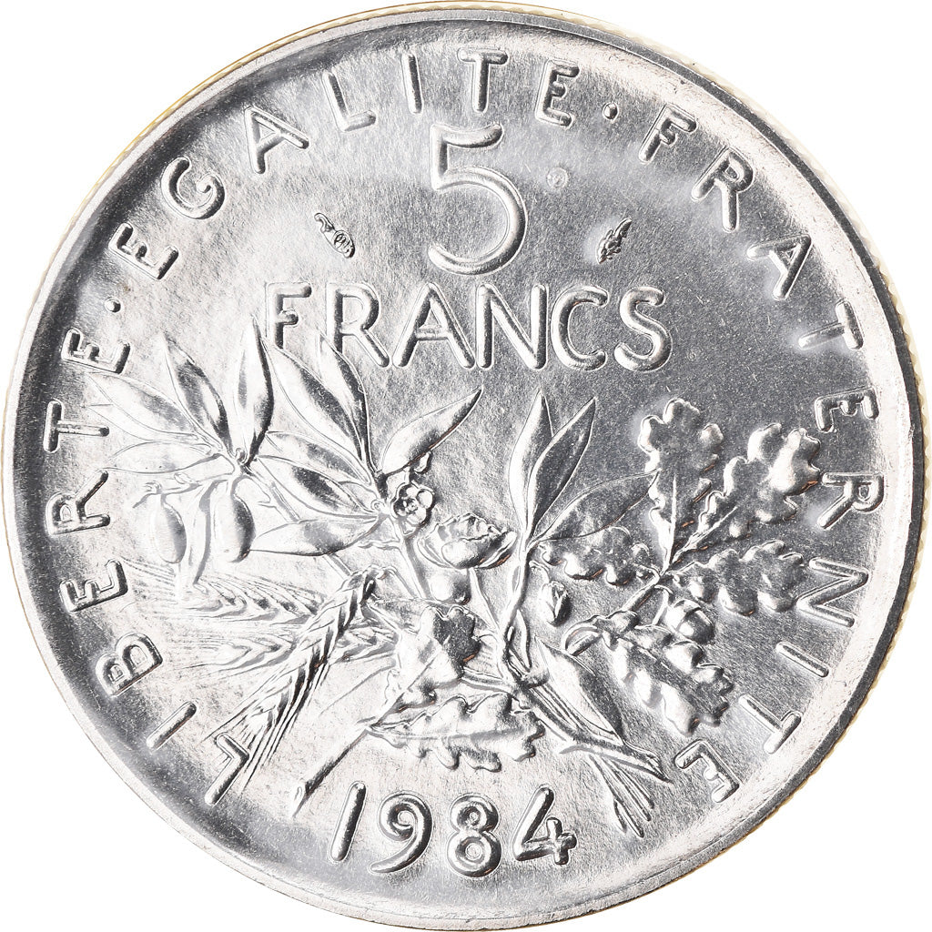 Moneda, Francia, Semeuse, 5 Francs, 1984, Paris, FDC, FDC, Níquel recubierto de