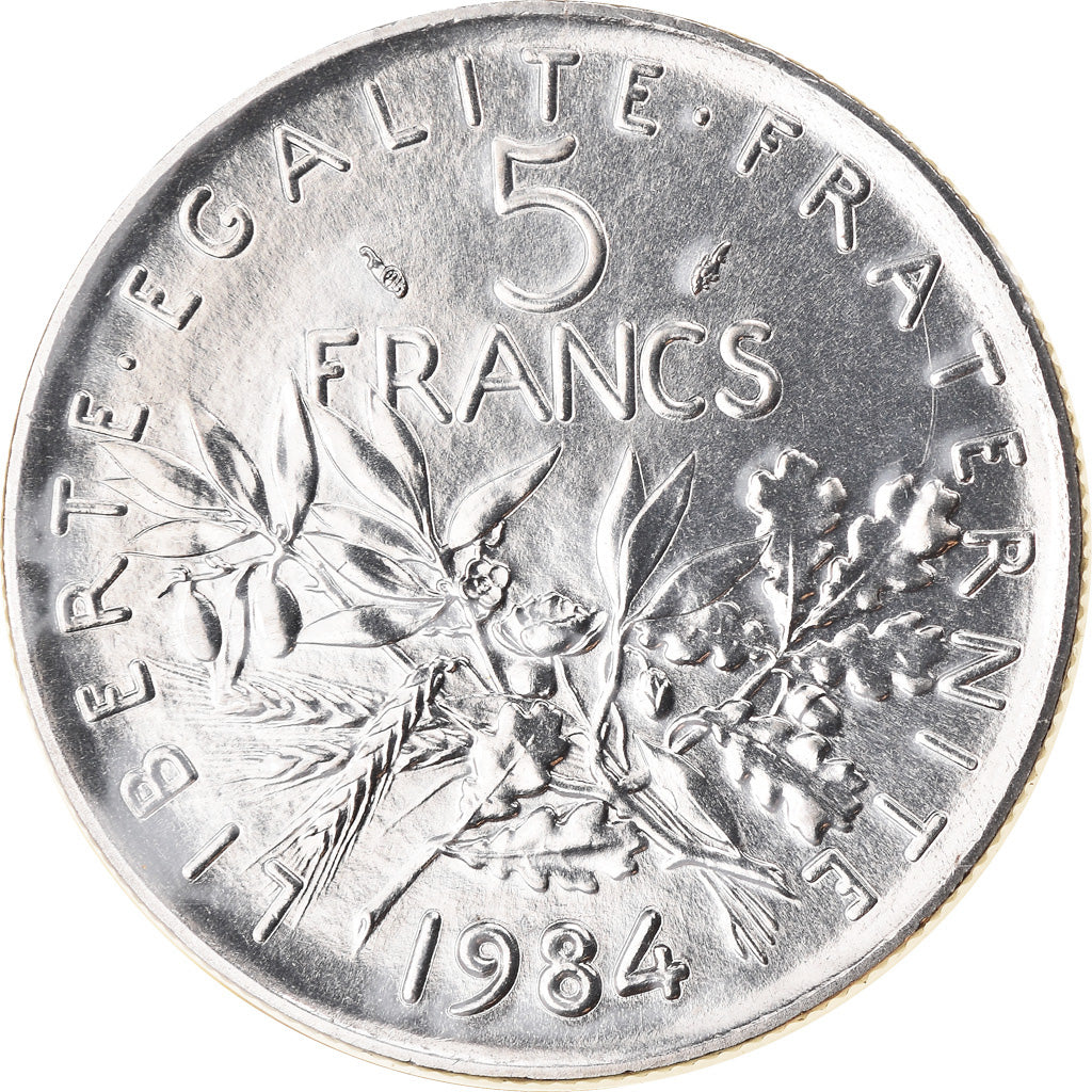 Moneda, Francia, Semeuse, 5 Francs, 1984, Paris, FDC, FDC, Níquel recubierto de