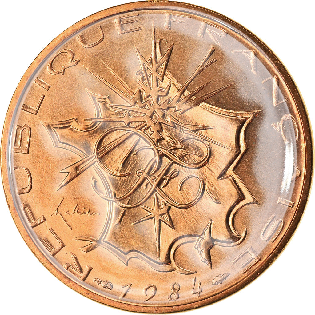 Coin, France, Mathieu, 10 Francs, 1984, Paris, FDC, MS(65-70), Nickel-brass