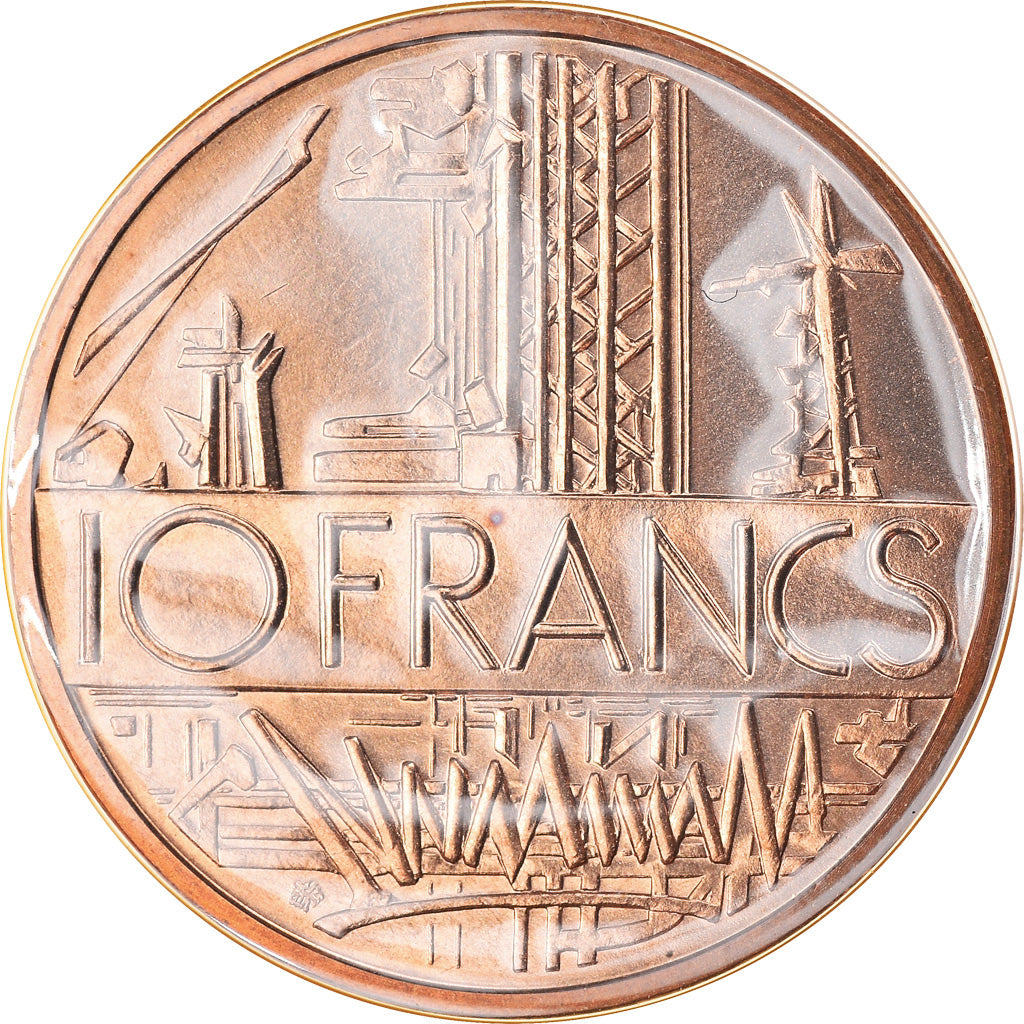 Coin, France, Mathieu, 10 Francs, 1984, Paris, FDC, MS(65-70), Nickel-brass