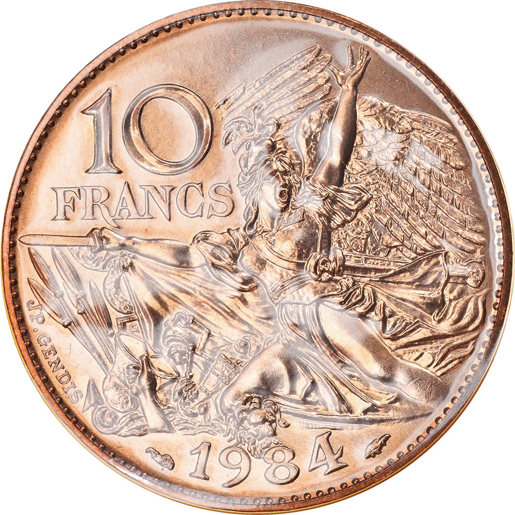 Moneda, Francia, François Rude, 10 Francs, 1984, Paris, FDC, FDC, Níquel -