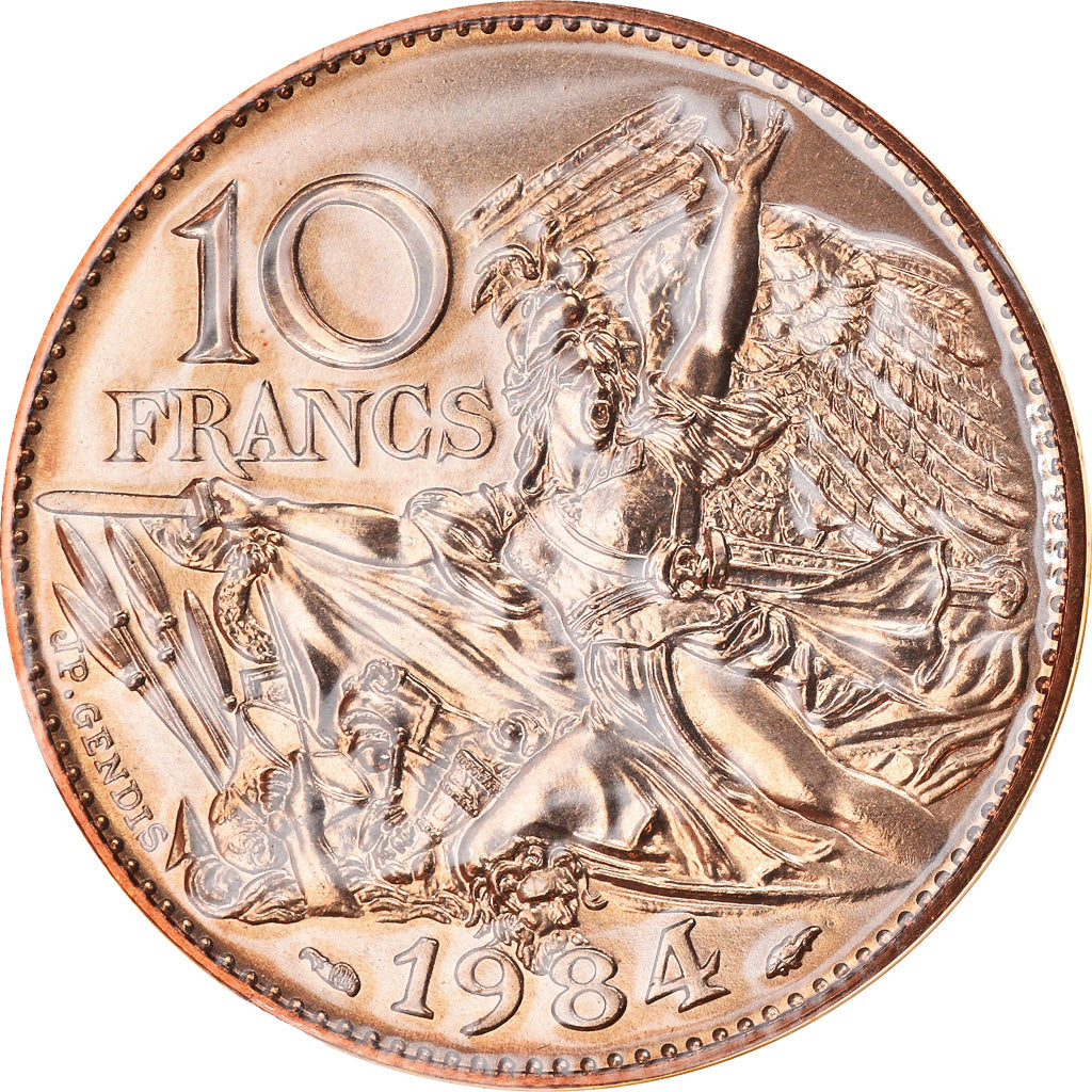 Moneta, Francja, François Rude, 10 Francs, 1984, Paris, FDC, MS(65-70)
