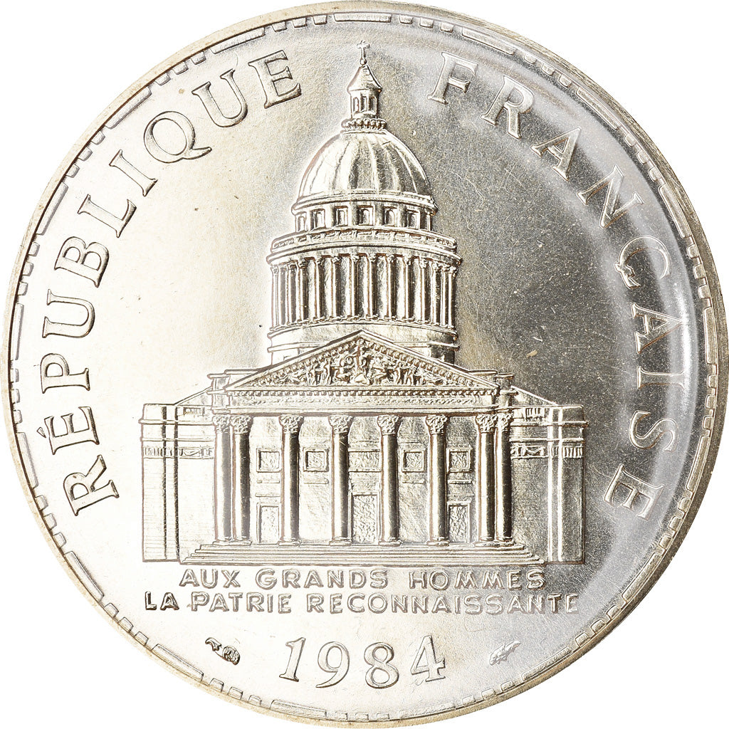 Coin, France, Panthéon, 100 Francs, 1984, Paris, FDC, MS(65-70), Silver