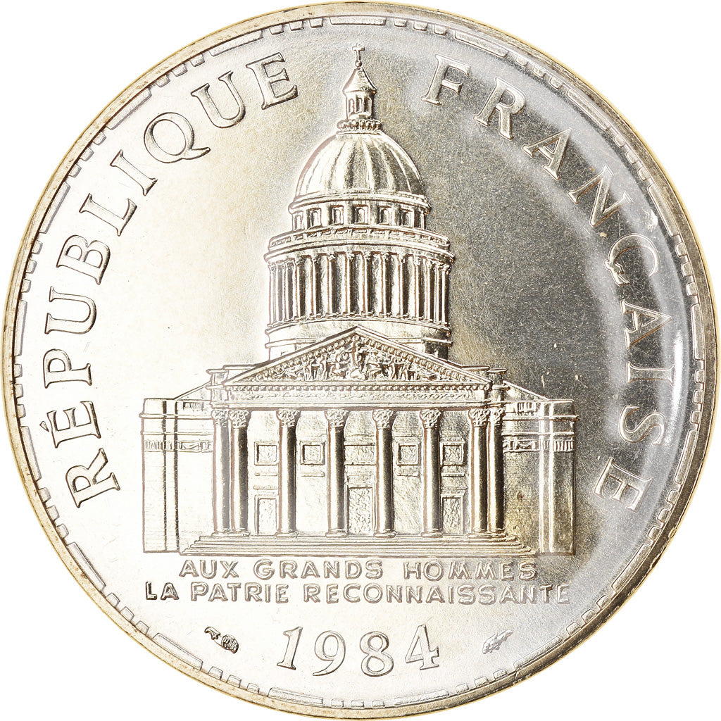 Coin, France, Panthéon, 100 Francs, 1984, Paris, FDC, MS(65-70), Silver
