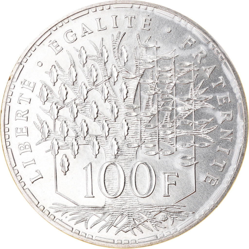 Coin, France, Panthéon, 100 Francs, 1984, Paris, FDC, MS(65-70), Silver