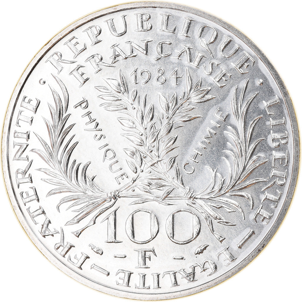 Coin, France, Marie Curie, 100 Francs, 1984, FDC, MS(65-70), Silver, KM:955