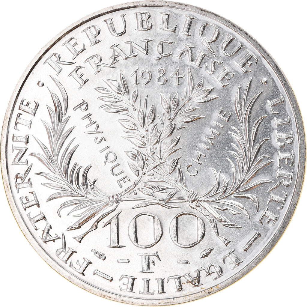 Coin, France, Marie Curie, 100 Francs, 1984, FDC, MS(65-70), Silver, KM:955