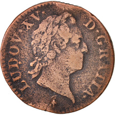 Francia, Louis XV, Sol à la vieille tête, Sol, 1768, Paris, MB, Rame, KM:54...