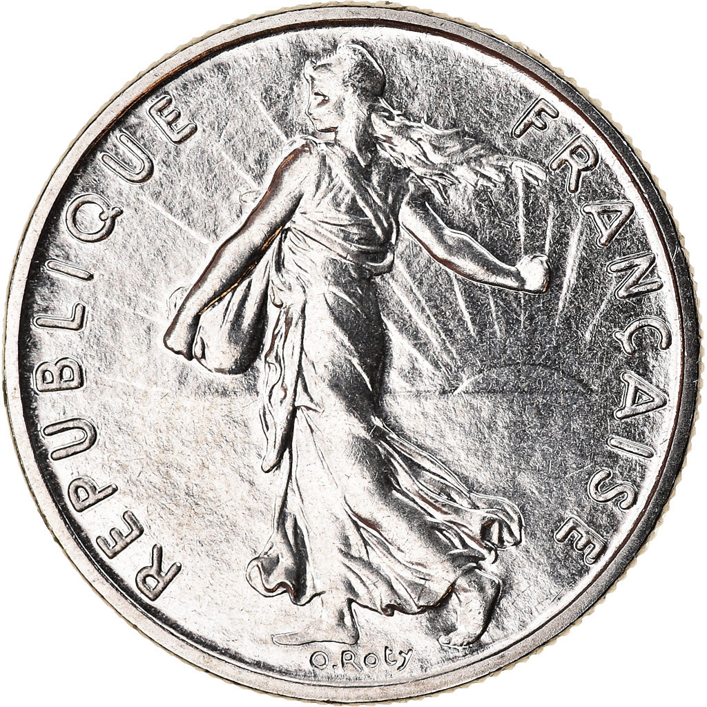 Munten, Frankrijk, Semeuse, 1/2 Franc, 1989, Paris, FDC, Nickel, KM:931.1