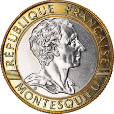 Coin, France, Montesquieu, 10 Francs, 1989, Paris, MS(65-70), Bi-Metallic