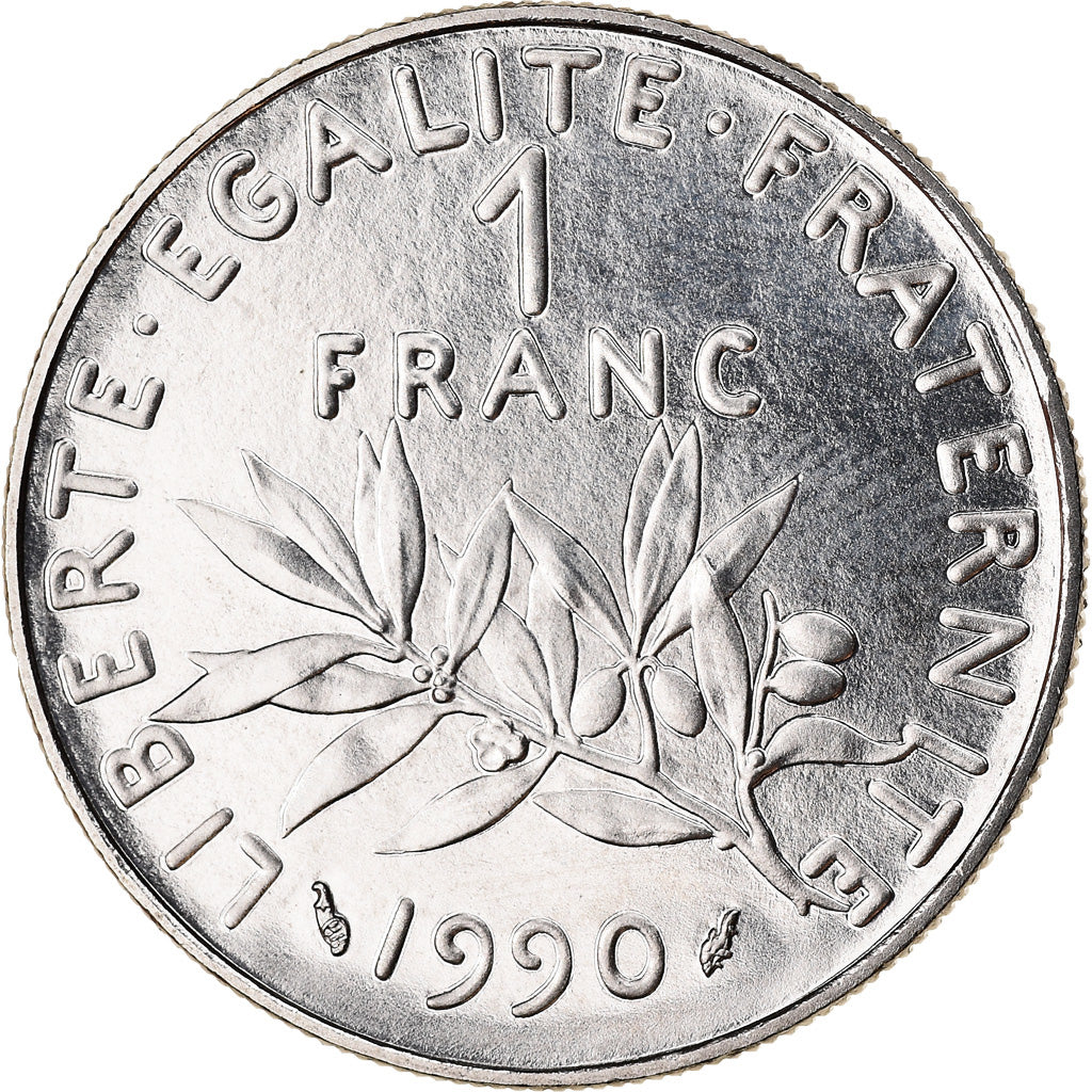 Münze, Frankreich, Semeuse, Franc, 1990, Paris, STGL, Nickel, KM:925.1