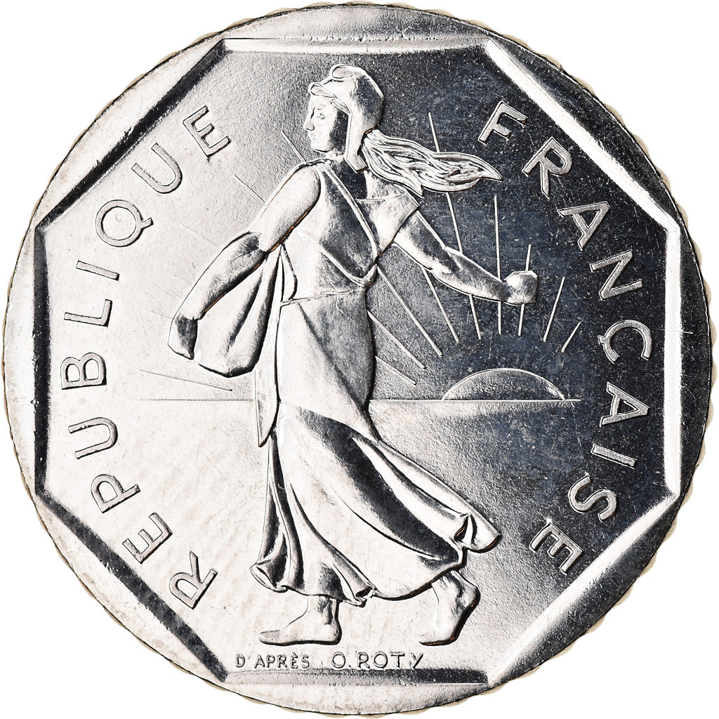 Coin, France, Semeuse, 2 Francs, 1990, Paris, MS(65-70), Nickel, KM:942.1