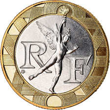 Munten, Frankrijk, Génie, 10 Francs, 1990, Paris, FDC, Bi-Metallic, KM:964.1