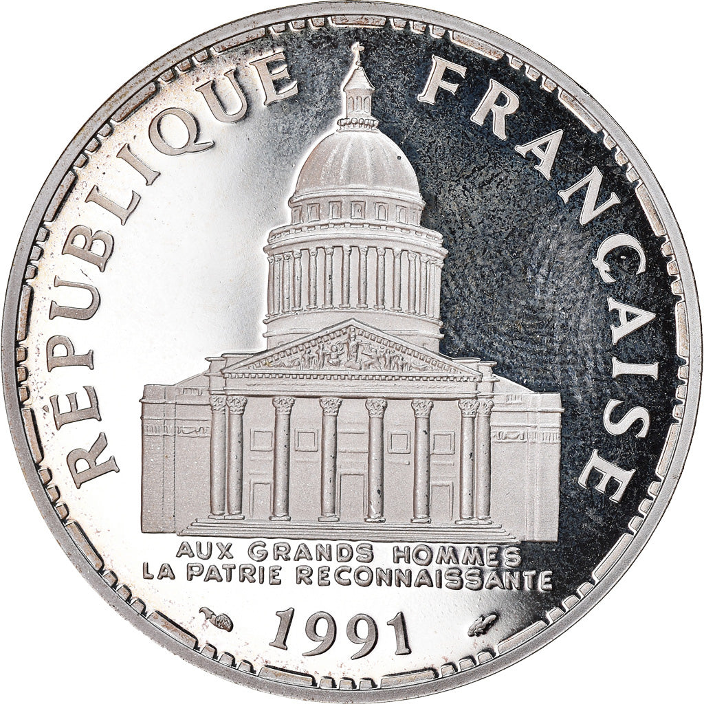 Coin, France, Panthéon, 100 Francs, 1991, Paris, BE, MS(65-70), Silver