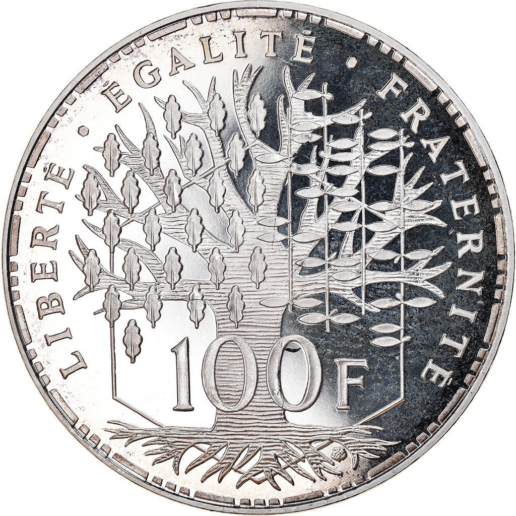 Coin, France, Panthéon, 100 Francs, 1991, Paris, BE, MS(65-70), Silver