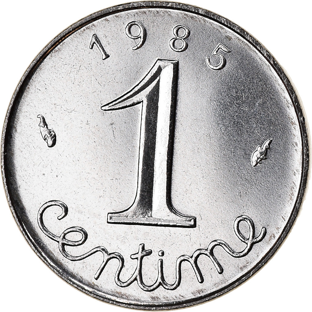 Munten, Frankrijk, Épi, Centime, 1985, Paris, FDC, Stainless Steel, KM:928