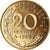 Moeda, França, Marianne, 20 Centimes, 1986, Paris, MS(65-70), Alumínio-Bronze