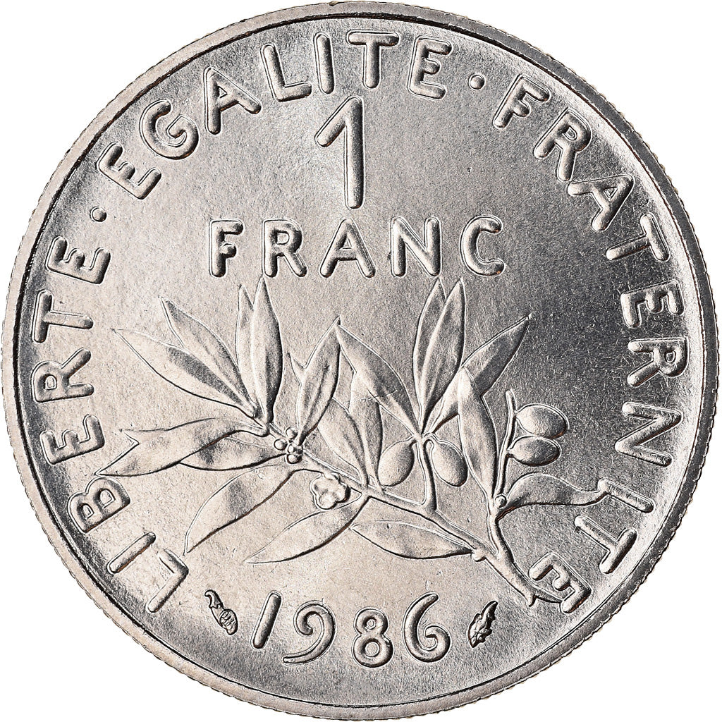 Münze, Frankreich, Semeuse, Franc, 1986, Paris, STGL, Nickel, KM:925.1