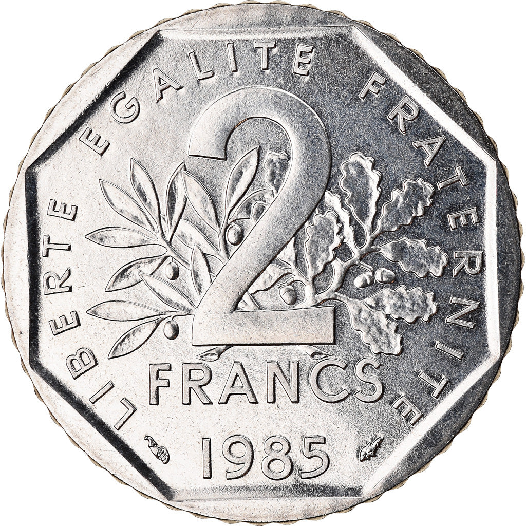 Coin, France, Semeuse, 2 Francs, 1985, Paris, MS(65-70), Nickel, KM:942.1