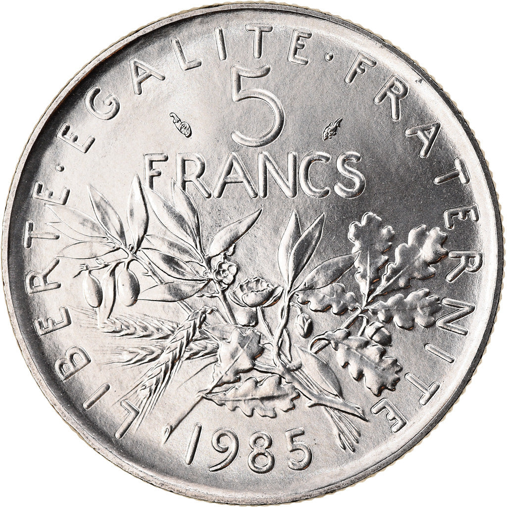 Coin, France, Semeuse, 5 Francs, 1985, Paris, MS(65-70), Nickel Clad