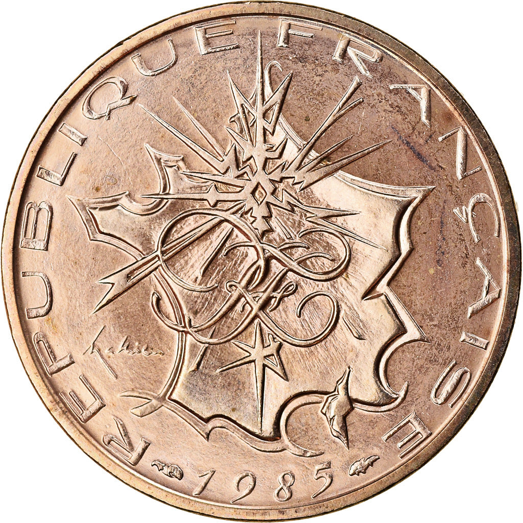 Coin, France, Mathieu, 10 Francs, 1985, Paris, MS(65-70), Nickel-brass, KM:940