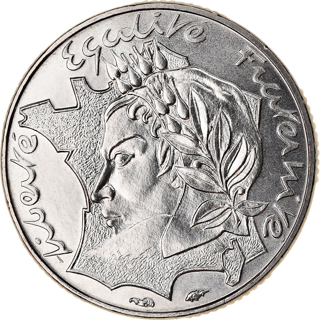 Coin, France, Jimenez, 10 Francs, 1986, Paris, MS(65-70), Nickel, KM:959
