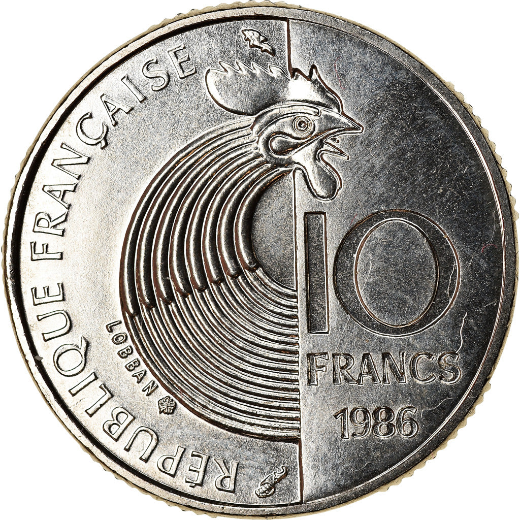Coin, France, Schumann, 10 Francs, 1986, Paris, MS(65-70), Nickel, KM:958