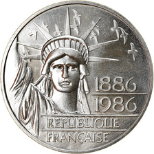 Coin, France, Statue de la Liberté, 100 Francs, 1986, MS(65-70), Silver