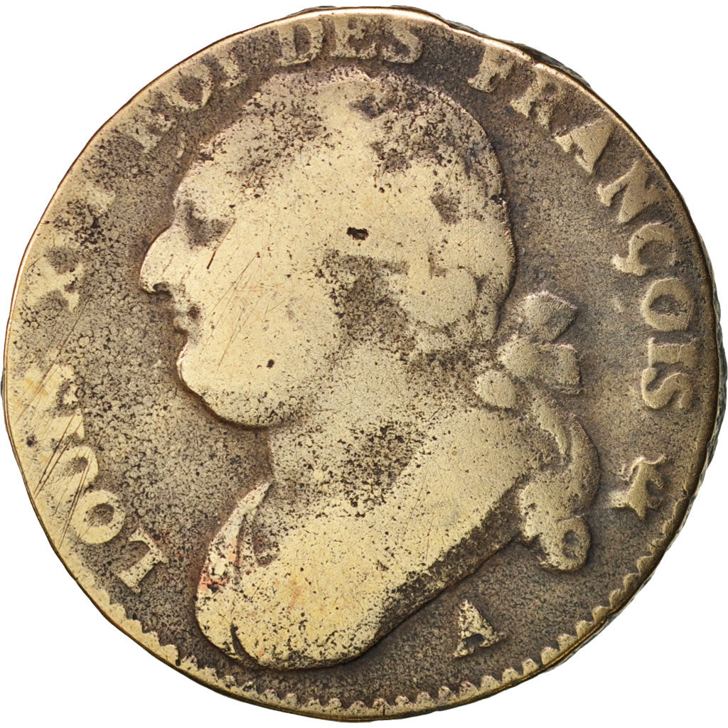 Münze, Frankreich, 12 deniers françois, 12 Deniers, 1792, Paris, S, Bronze