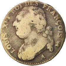 Münze, Frankreich, 12 deniers françois, 12 Deniers, 1792, Paris, S, Bronze