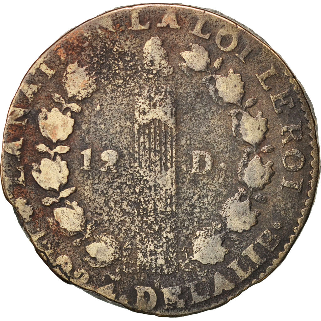 Münze, Frankreich, 12 deniers françois, 12 Deniers, 1792, Paris, S, Bronze