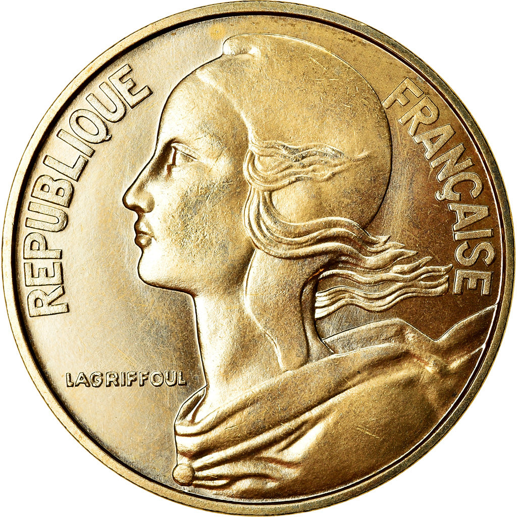 Moneda, Francia, Marianne, 20 Centimes, 1977, Paris, FDC, Aluminio - bronce