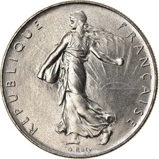 Munten, Frankrijk, Semeuse, Franc, 1975, Paris, FDC, Nickel, KM:925.1