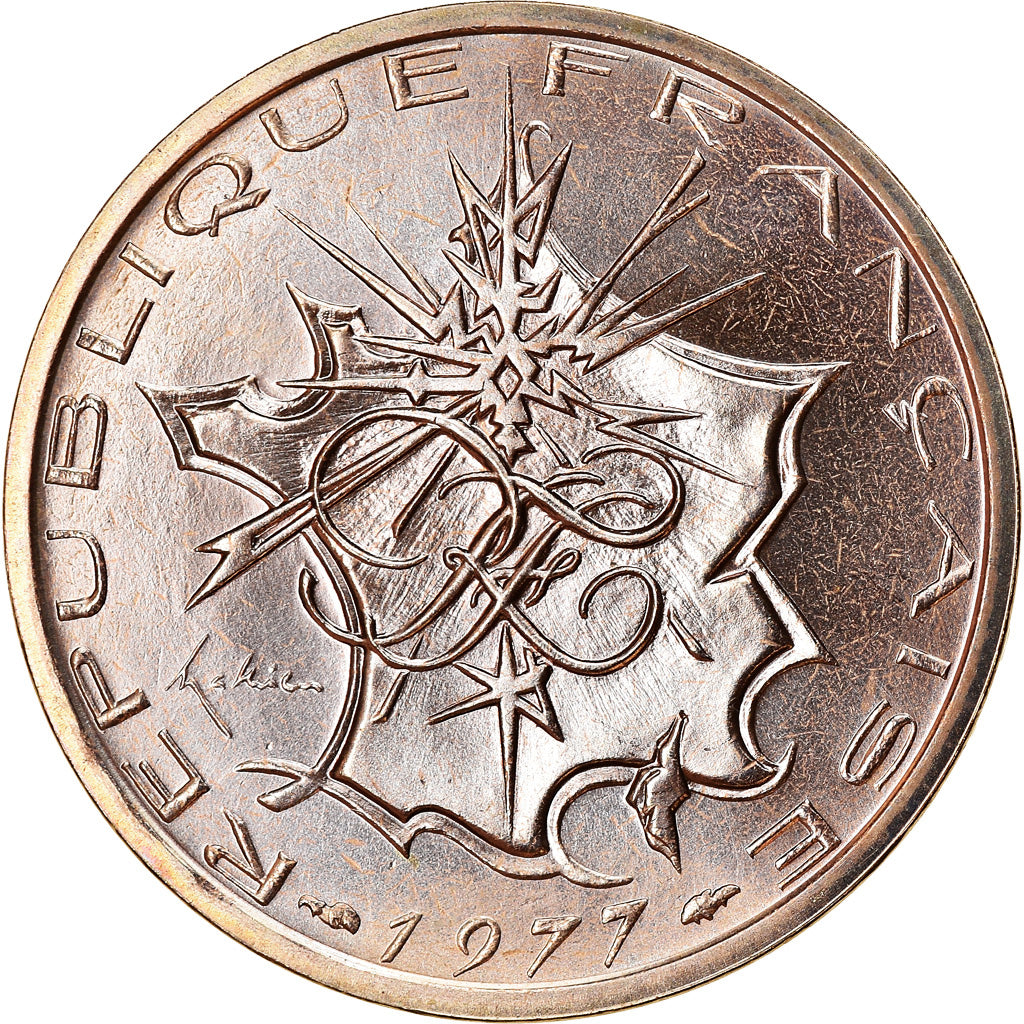Münze, Frankreich, Mathieu, 10 Francs, 1977, Paris, STGL, Nickel-brass, KM:940