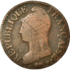 Coin, France, Dupré, 5 Centimes, 1799, Paris, VF(20-25), Bronze, KM:640.1