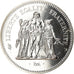 Moeda, França, Hercule, 50 Francs, 1978, Paris, MS(65-70), Prata, KM:941.1