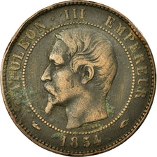 Moneda, Francia, Napoleon III, Napoléon III, 10 Centimes, 1854, Paris, BC+
