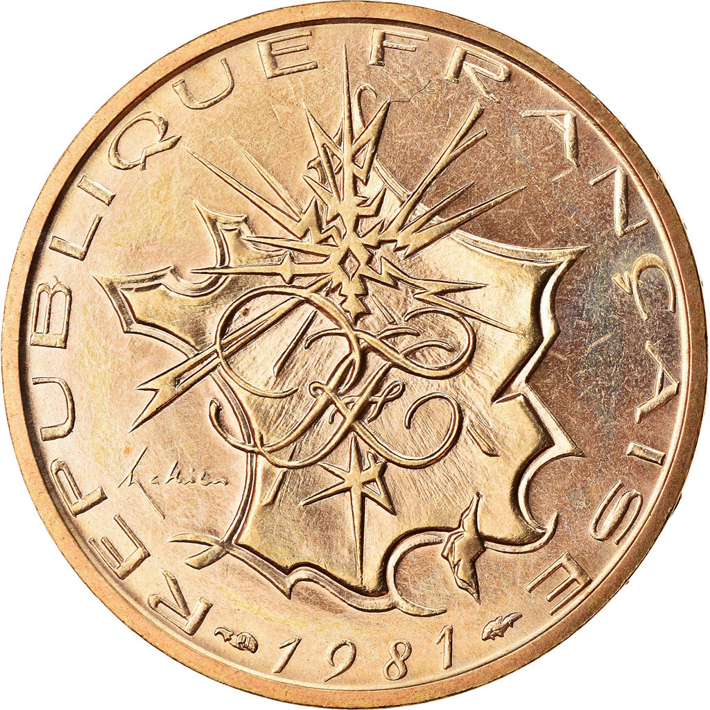 Coin, France, Mathieu, 10 Francs, 1981, Paris, Tranche A, MS(65-70)