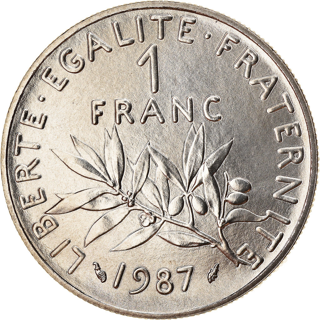 Monnaie, France, Semeuse, Franc, 1987, Paris, FDC, Nickel, Gadoury:474, KM:925.1
