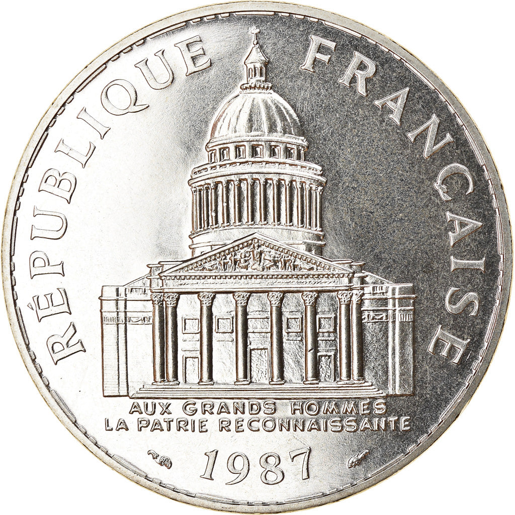 Coin, France, Panthéon, 100 Francs, 1987, Paris, MS(65-70), Silver, KM:951.1