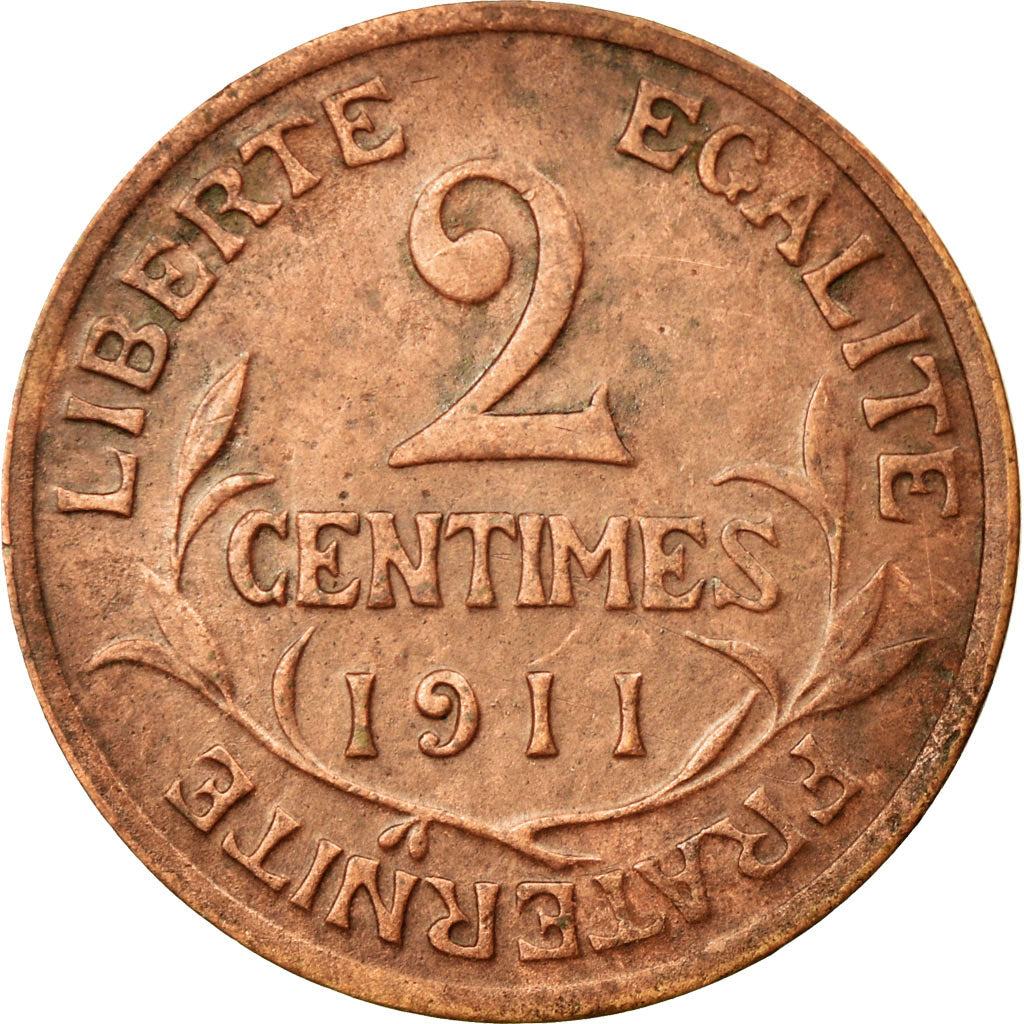 Monnaie, France, Dupuis, 2 Centimes, 1911, Paris, TTB, Bronze, KM:841