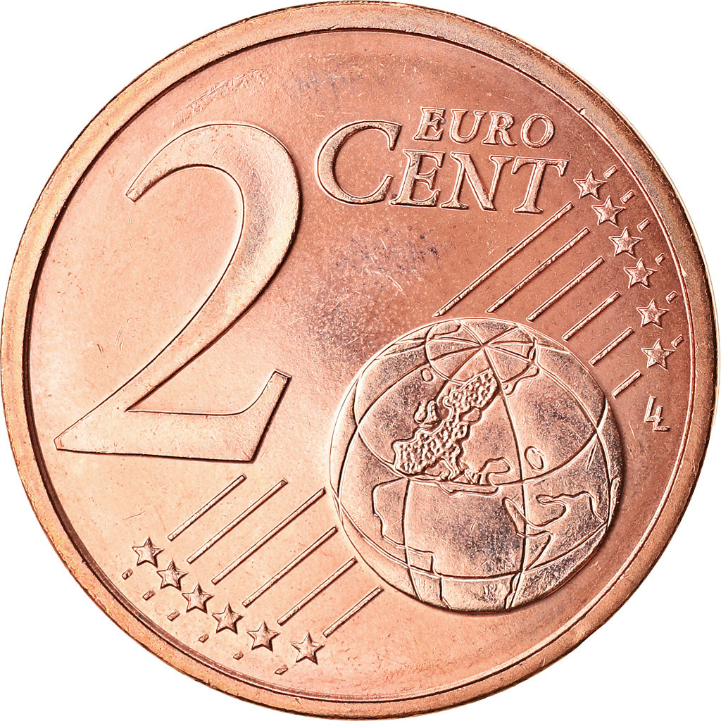 Frankrijk, 2 Euro Cent, 2004, BU, FDC, Copper Plated Steel, Gadoury:2, KM:1283