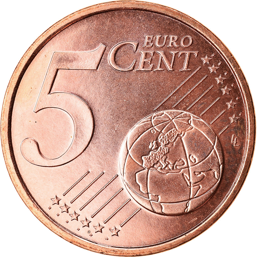 Francja, 5 Euro Cent, 2003, Paris, BU, MS(65-70), Miedź platerowana stalą