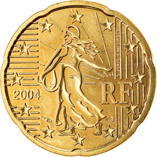France, 20 Euro Cent, 2004, BU, FDC, Laiton, Gadoury:5., KM:1286