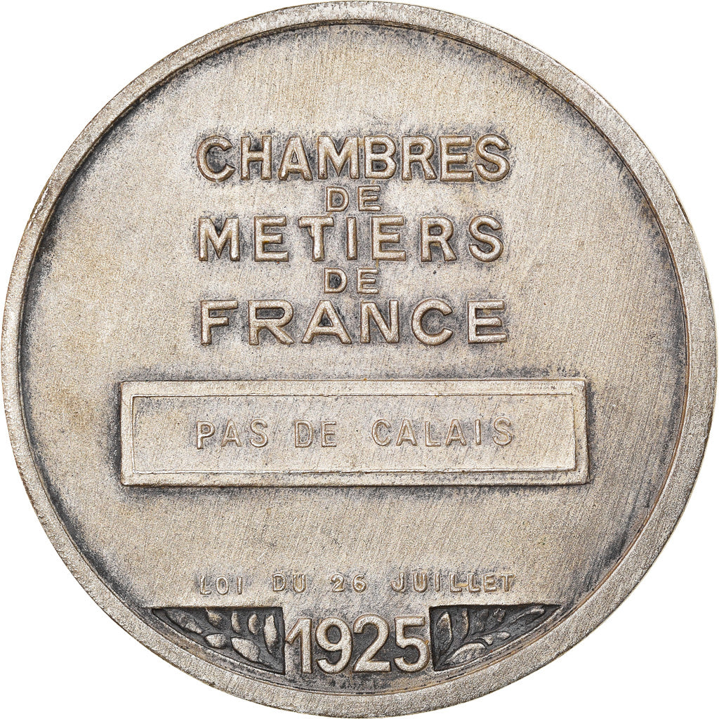 França, Medal, Chambre de métiers de France, Indústria e comércio, 1925