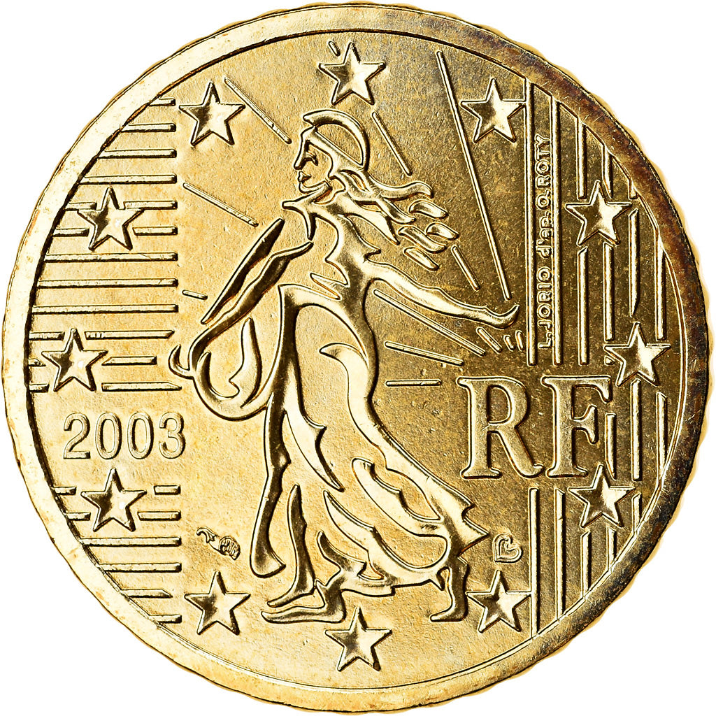 France, 50 Euro Cent, 2003, BU, FDC, Laiton, Gadoury:6., KM:1287