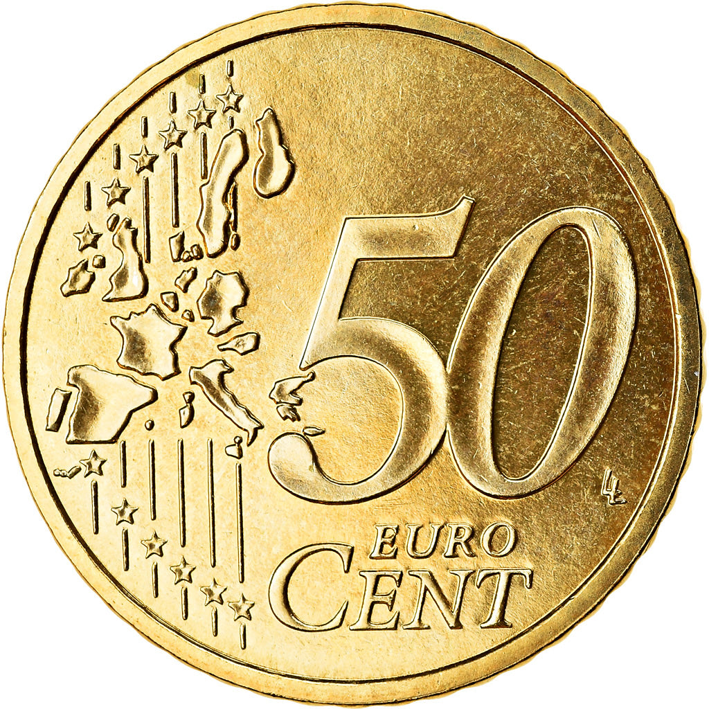 France, 50 Euro Cent, 2003, BU, FDC, Laiton, Gadoury:6., KM:1287
