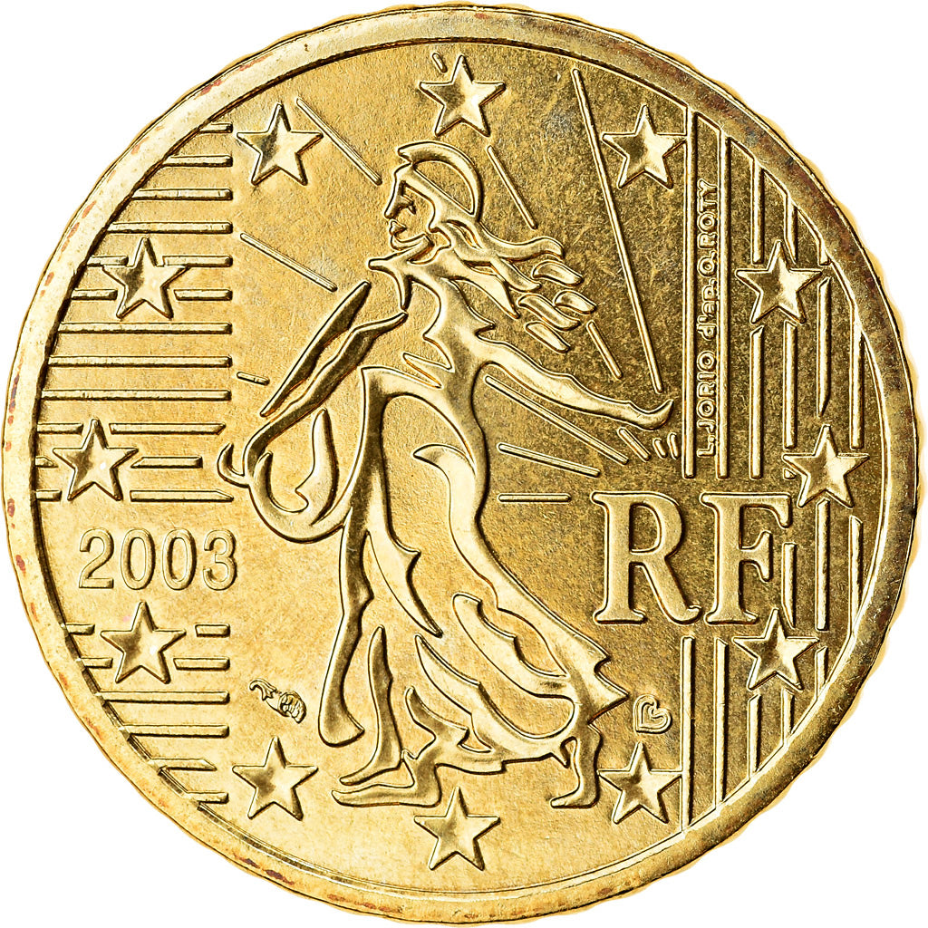 France, 50 Euro Cent, 2003, BU, FDC, Laiton, Gadoury:6., KM:1287