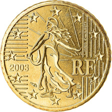 France, 50 Euro Cent, 2003, BU, FDC, Laiton, Gadoury:6., KM:1287