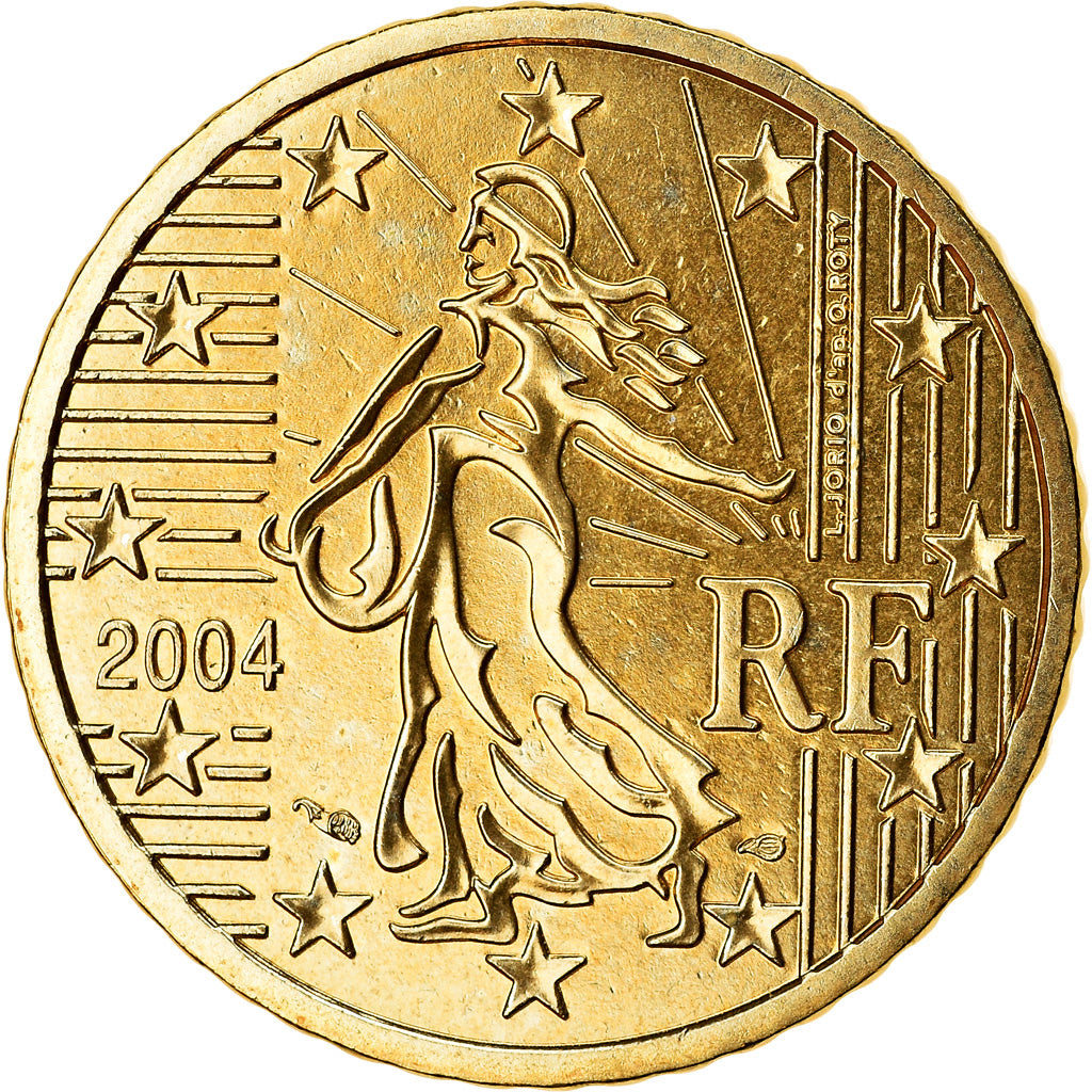 France, 50 Euro Cent, 2004, BU, MS(65-70), Brass, Gadoury:6., KM:1287